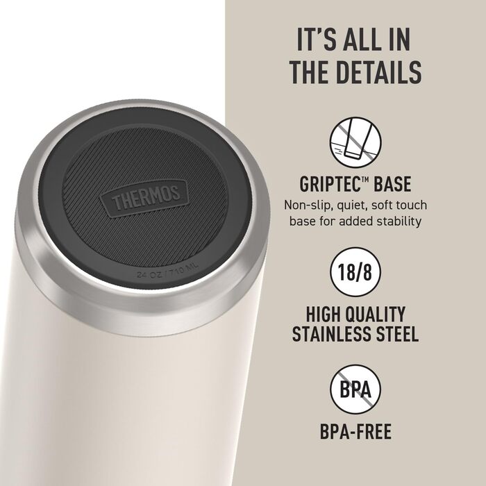 Термосова пляшка з носиком ICON SERIES BY THERMOS, нержавіюча сталь, 710 мл, бежевий