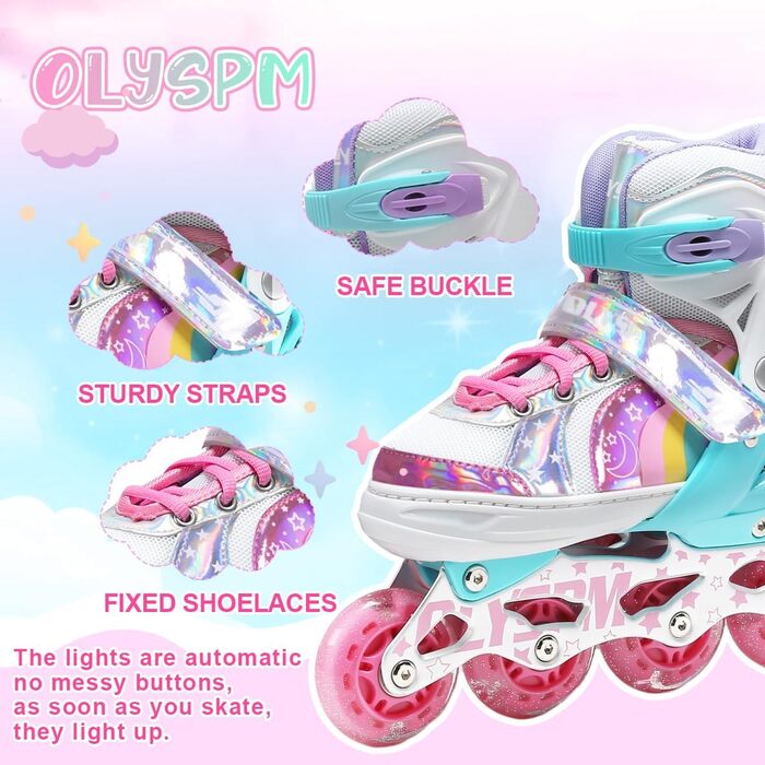 Дитячі ролики для дівчаток та хлопчиків, дизайн 