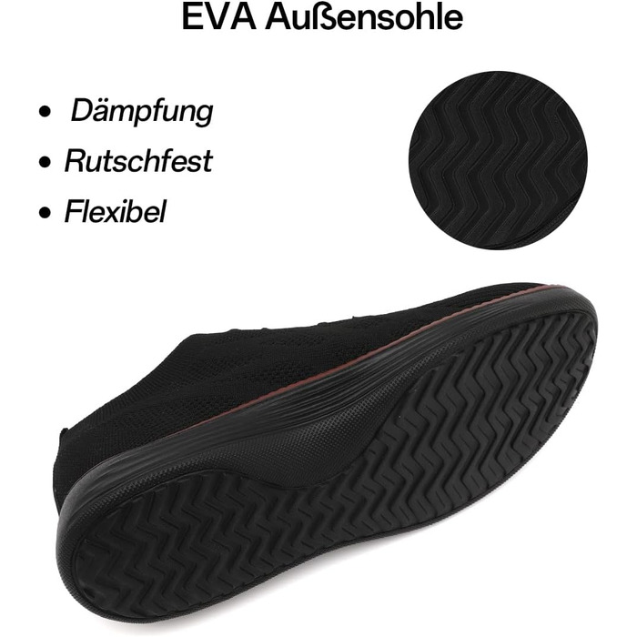 Чоловічі бігові кросівки: спортивне взуття, повсякденне взуття на плоскій підошві, чорного кольору, розмір 45 EU