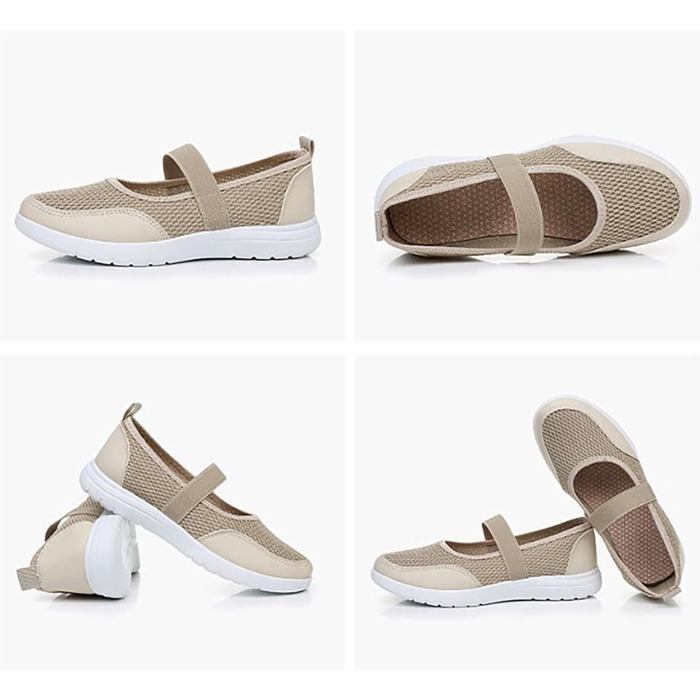 Зручні ортопедичні кросівки для діабетиків, жіночі, для літніх людей, сітка, дихаючі, легкі, для набряклих ніг, пов'язка, для активного відпочинку, фітнесу, повсякденного носіння (Хакі, 36)