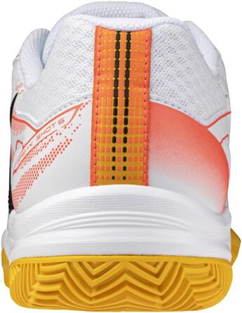 Тенісні кросівки Mizuno Break Shot 5 Junior CC для дітей та підлітків, білий, корал, цитрусовий