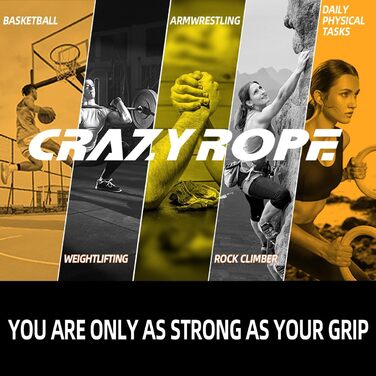 Тренажер для рук CRAZYROPE, металевий, 4 або 6 шт, 22,5-135 кг – ручний еспандер для тренування передпліччя, кисті та м'язів рук, фітнес-тренажер для дому