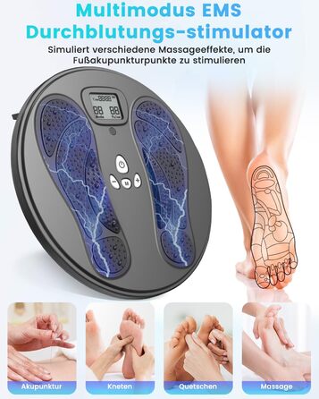 Електричний масажер для ніг і стегон Dancespot Medic - покращує кровообіг, знімає біль, EMS, акумуляторний
