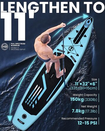 Надувна SUP-дошка 290/320/335 см з повним комплектом аксесуарів для дорослих і підлітків