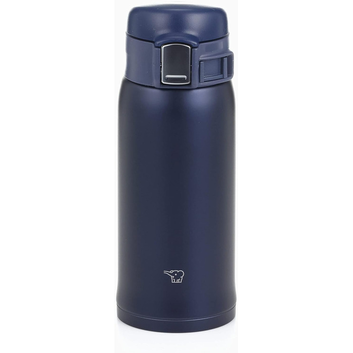 Термос-бутилка Zojirushi SM-SF36-AD, 360 мл, нержавіюча сталь, пряме пиття, з кнопкою відкривання, синій