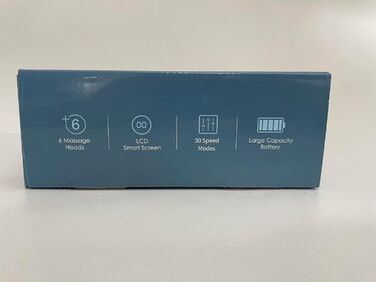 Масажний пістолет EKUPUZ, 30 швидкостей, 6 насадок, для м'язів, з USB-C, для шиї, спини, плечей, чорний