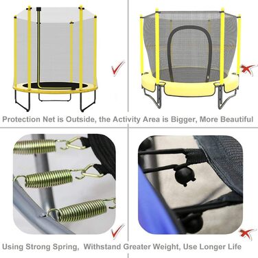 Батут PILIN для дітей з сіткою та баскетбольним кільцем, до 50 кг, для дому та саду. Ідеальний подарунок на день народження