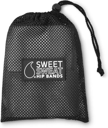 Тканинні фітнес-резинки Sweet Sweat для стегон, 3 рівні опору, антиковзні, для присідань і випадів, з сітчастою сумкою