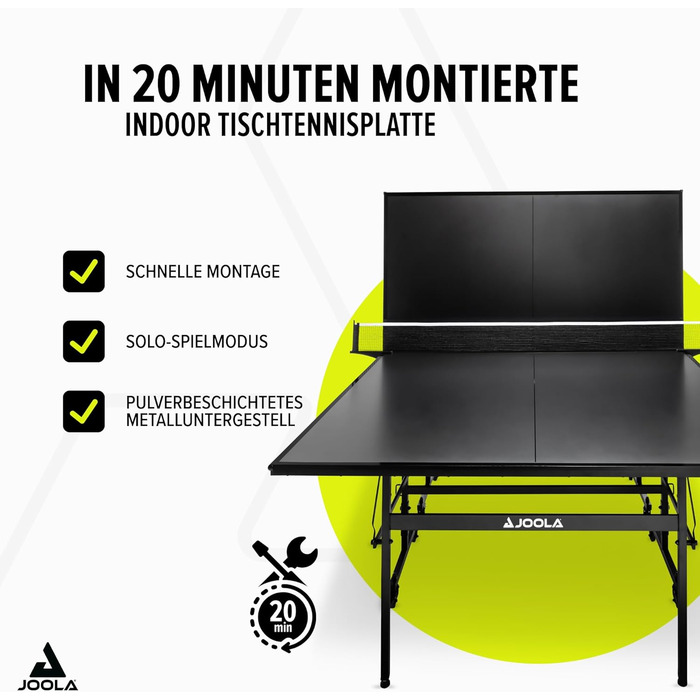 Стіл для пінг-понгу JOOLA Inside 13 - розкладний, для залу, 274x152.5x76 см, в комплекті сітка