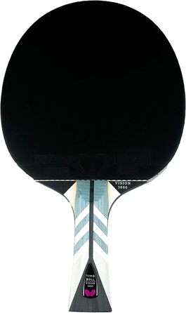 Ракета Butterfly Timo Boll Vision 3000 для настільного тенісу, професійна ракетка для просунутих гравців, ITTF сертифікований гумовий шар Wakaba, ручка конкавна