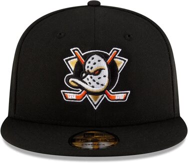 Кепка New Era NHL Eishockey Cap для вболівальників Anaheim Ducks, регульована, 9Fifty, Snapback, логотип команди, прямий козирок