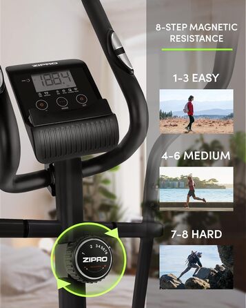 Орбітрек Zipro Crosstrainer Shox для дому, 8 рівнів навантаження, до 120 кг, кардіотренажер