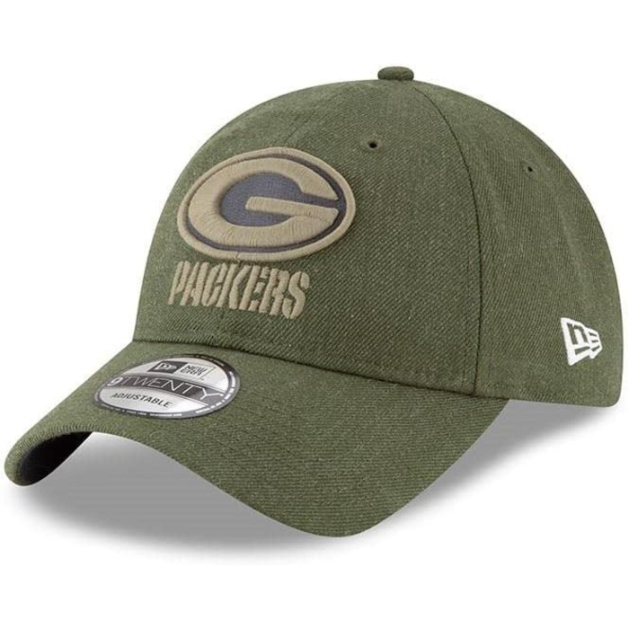 Кепка New Era 9Twenty Salute to Service Green Bay Packers (Зелена)