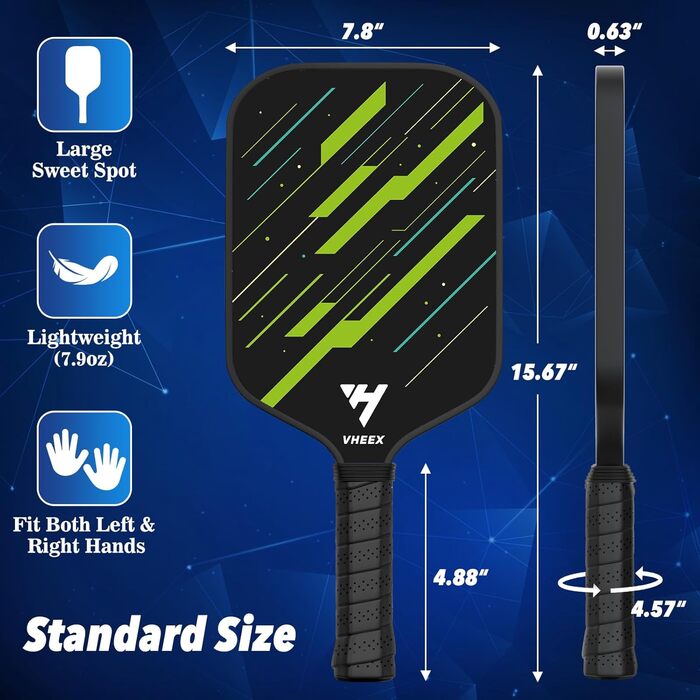 Набір для піклболу: 4 ракетки, 4 м'ячі, сумка. Підходить для гри в приміщенні та на вулиці. Ідеальний подарунок для початківців та професіоналів. Набір Meteor для піклболу.