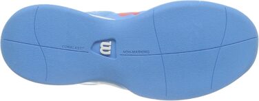 Тенісне взуття Wilson Rush Pro Jr Ql Carpet для дітей, біле (33 2/3 EU, блакитно-біло-помаранчеве)