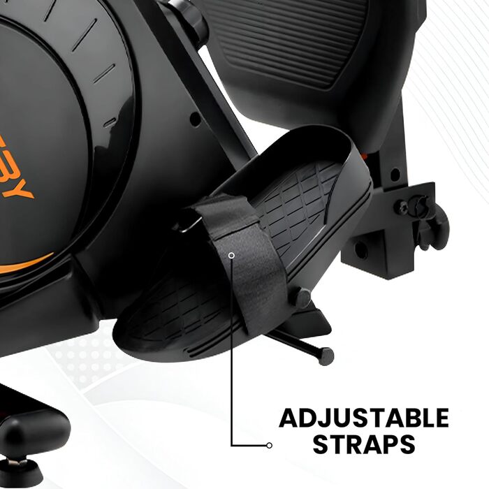 Гребний тренажер Fitby для дому - складаний, з магнітним опором, 16 рівнів навантаження, LCD-дисплей, до 150 кг, чорний