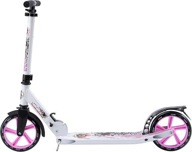 Дитячий алюмінієвий самокат STAR SCOOTER з великими колесами 205 мм для хлопчиків і дівчаток від 6 років, міський складаний самокат для дітей і дорослих