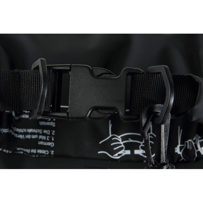 Водонепроникна сумка CRESSI для дайвінгу, плавання, риболовлі, катання на човні, каяку, рафтингу, кемпінгу та сноубордингу, чорна, 10 л