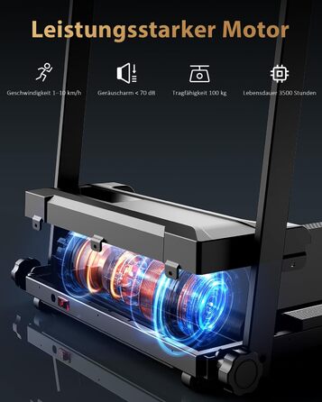 Біговий доріжка для дому Walking Pad - складаний електричний біговий доріжка зі столом для офісу. Тиха, компактна, 10 км/год, чорний.