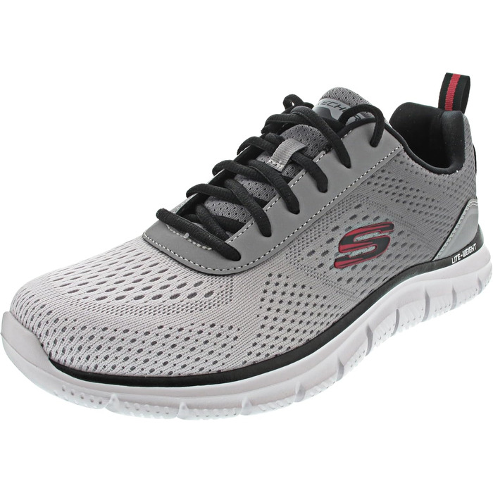 Чоловічі кросівки Skechers Max Cushioning Arch Fit (розмір 48.5 EU, колір Gray Black) — ортопедичні з амортизацією