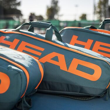 Тенісна сумка HEAD Pro Racquet Bag для ракеток, унісекс, середня, бірюзово-оранжева