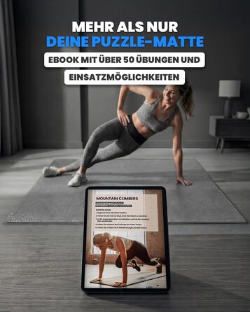 Набір захисних пазл-килимчиків для підлоги unycos (12/20/28 шт), 30x30x1 см, протиковзні мати для тренажерного залу, фітнесу та йоги, водонепроникні, сірі