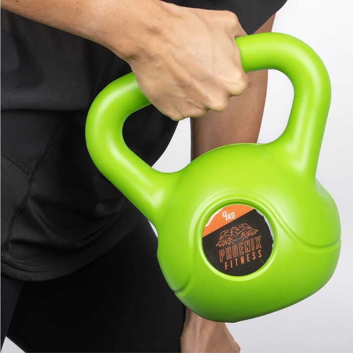 Гиря Phoenix Fitness вінілова для силових і кардіо тренувань, домашній і професійний фітнес, тренувальний інвентар