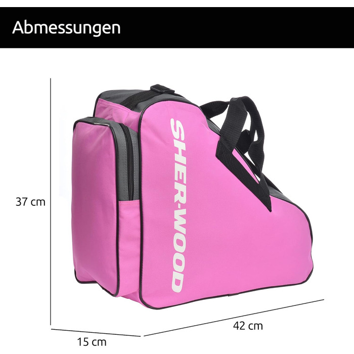 Сумка для ковзанів Sherwood: для ковзанярів та хокеїстів, рожева