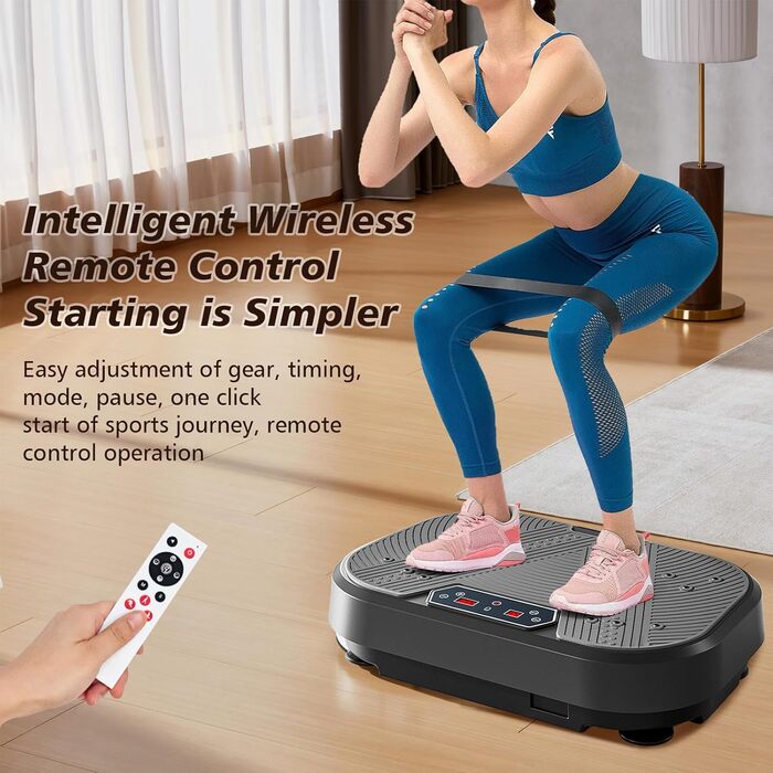 Вібраційна платформа для фітнесу, тренування всього тіла, 120 рівнів амплітуди, 10 режимів, обладнання для тренувань, нарощування м'язів, спалювання жиру, схуднення