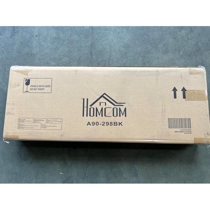 Аеробний степ-платформа HOMCOM, регульована висота 10/15/20 см, для фітнесу та тренувань вдома і на вулиці, до 150 кг, 78×28 см, чорна з синім