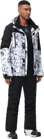 Чоловіча лижна куртка та штани, чорні. Висока щільність вітрозахисту та водонепроникність.