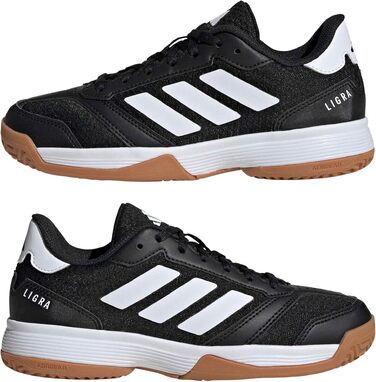 Дитячі кросівки для залу adidas Ligra 8 Indoor, Core Black/Cloud White, розмір 36 EU