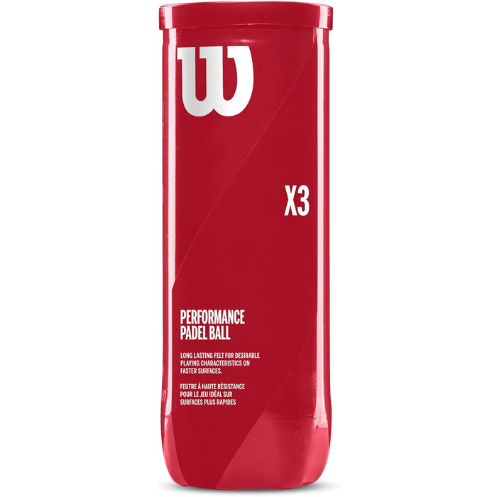 М'ячі для паделу WILSON X3, 3 штуки