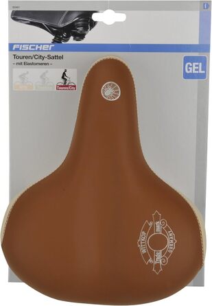 Сідло FISCHER Tourensattel Elastomer Cappuccino - універсальний розмір