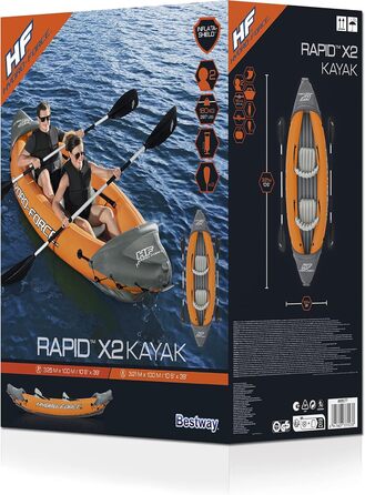 Надувний каяк Hydro Force Lite Rapid X2 - для сплавів та відпочинку на воді