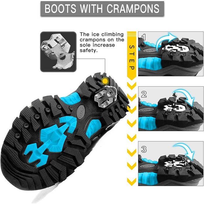 Дитячі зимові черевики ASHION: утеплені, для ходьби та трекінгу, розмір 39 EU, чорний колір