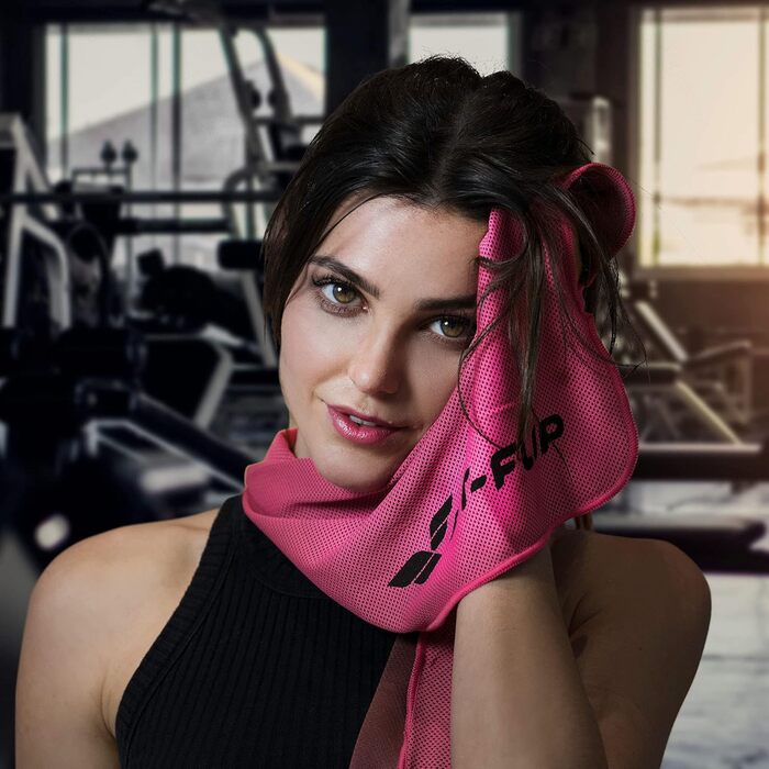 Охолоджуючі рушники Fit-Flip 3 шт. – для фітнесу та спорту – мікрофібра, охолодження шиї – Airflip, рушники Cool Ice Towel – блакитний, рожевий, сірий, 100x30 см