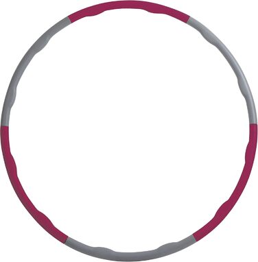 Обруч фітнес Schildkröt Fitness-Hoop 100 см, фуксія-антрацит, 4-кольорова упаковка