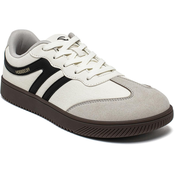 Кросівки HOBIBEAR ретро стиль унісекс бежево-чорні 39 EU. Зручне взуття для щоденного використання з анатомічною колодкою