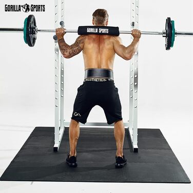 GORILLA SPORTS® Захисні мати EVA, 6 шт, 60x60x1,2 см, антиковзкі, для фітнесу, підлоги, тренажерів, басейну, з 12 крайовими елементами, різні кольори