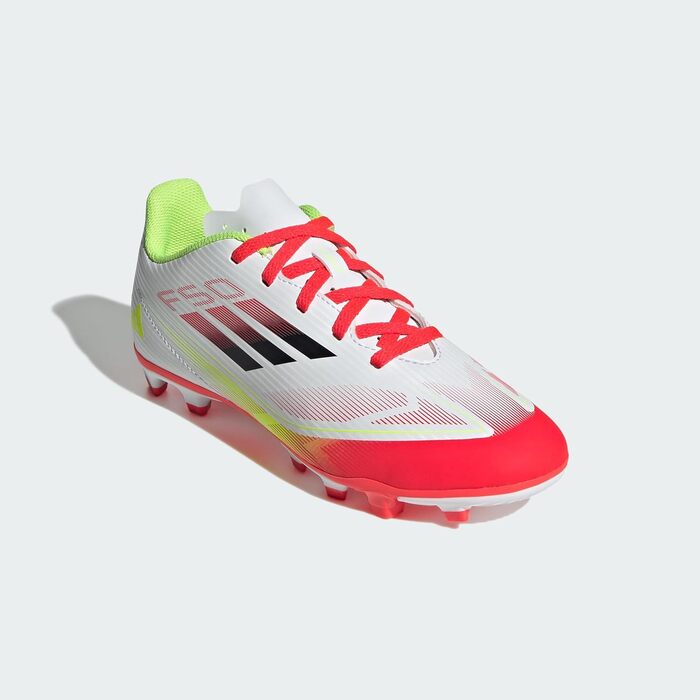 Бутси футбольні adidas F50 Club Messi для унісекс, розмір 38 2/3 EU, білий/чорний/жовтий