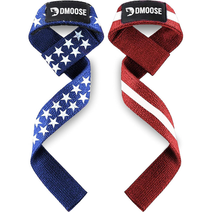 DMoose фітнес-лямки для тяги 4мм, неопренові, для пауерліфтингу, з силіконовим захватом, бавовняні, для чоловіків і жінок, американські