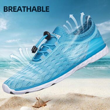 Жіночі водяні черевики DOUSSPRT, спортивні, швидковисихаючі, білі (38 EU)