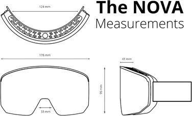 NAKED Optics NOVA: гірськолижні маски для чоловіків та жінок, сноуборд маски, захист від поганої погоди, змінними лінзами, Birdy