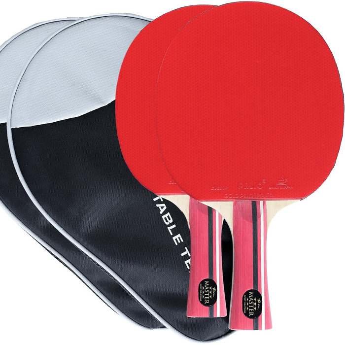 Ракетка для настільного тенісу Palio Master 3.0 (2 шт.) | ITTF, для професіоналів, універсальна (швидкість, обертання, контроль) + кейс
