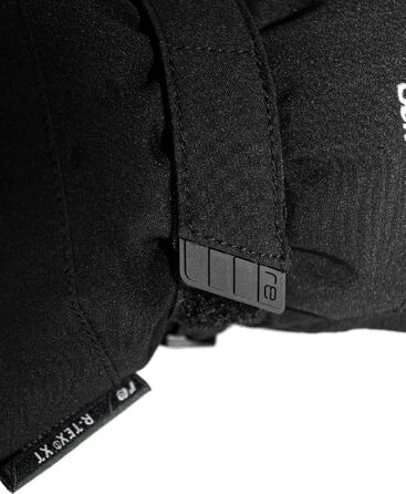 Дитячі гірськолижні рукавички-рукавиці Reusch Softshell, водонепроникні та теплі, чорно-білі, розмір 4
