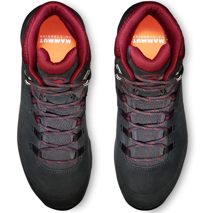 Жіночі трекінгові черевики Mammut Nova IV Mid LTH, 42 EU, чорний/червоний