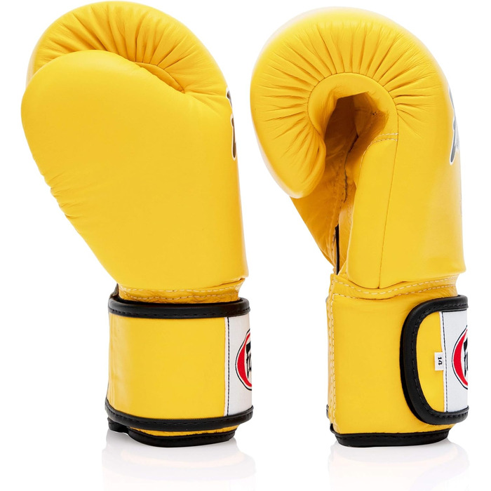 Професійні боксерські рукавички Fairtex з шнурівкою, шкіряні, для муай-тай та боксу