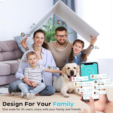 Вага для вимірювання жиру в тілі CHWARES, персональна вага з аналізом жиру та м'язів, цифрова вага з великим дисплеєм, 15 показників, до 180 кг, чорна (біла, велика)