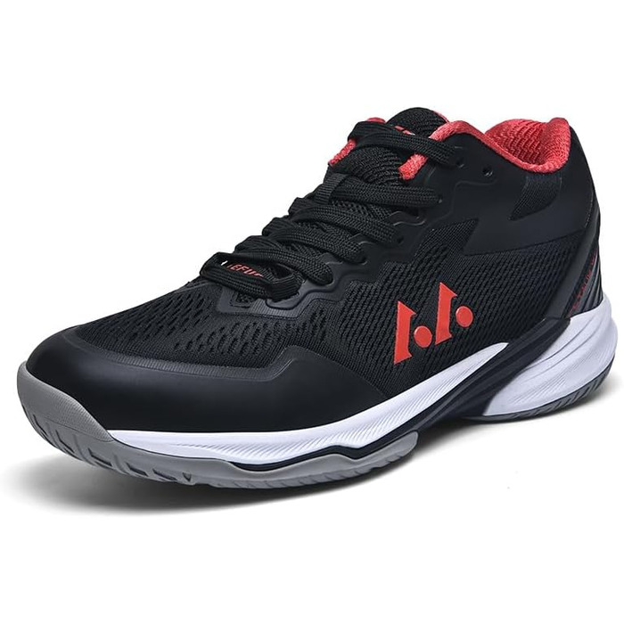 Волейбольні кросівки для чоловіків, кросівки для залу, тренувальні кросівки, легка амортизація, неслизька підошва, розміри 38-48 EU (42 EU, Чорний)